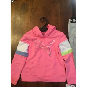 Puma 2PC Fleece Hoodie & Pants Pink 3T Girls NWT MSRP $46